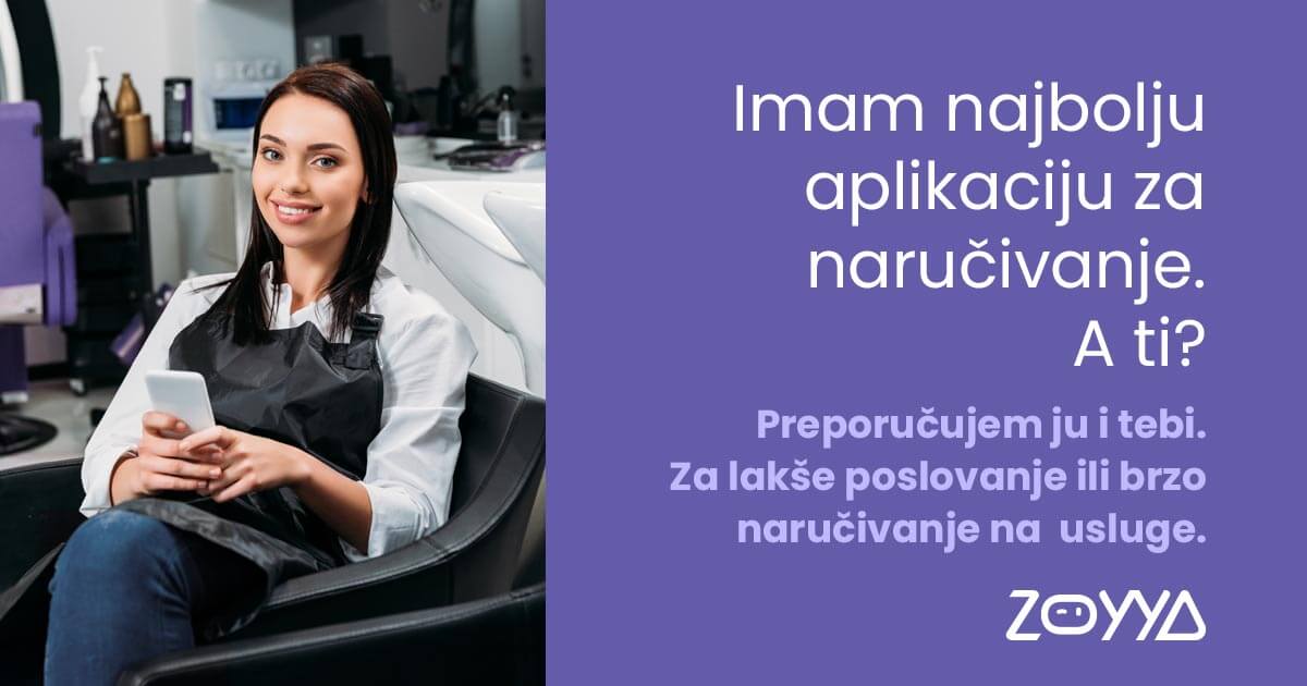 Zoyya je moderna aplikacija za upravljanje terminima i online rezervacije