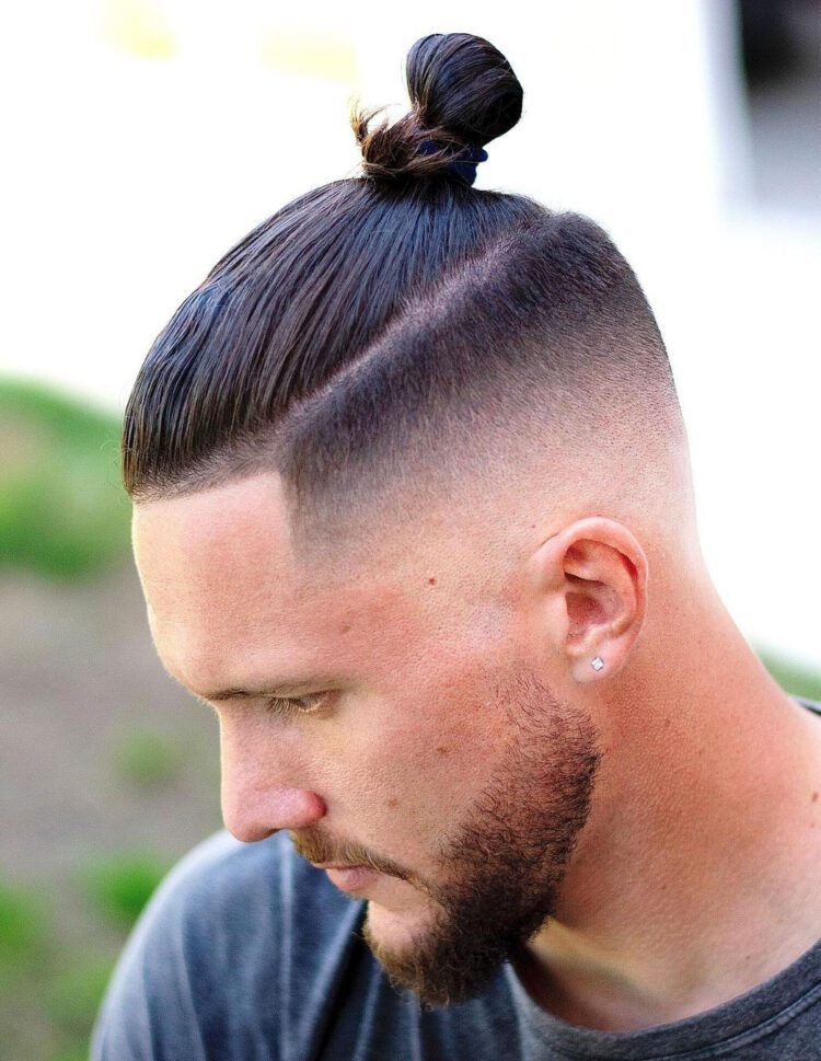 Man Bun undercut fade