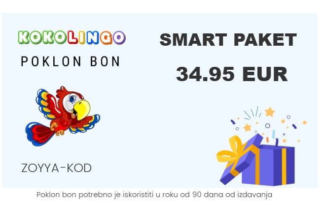 KOKOLINGO APLIKACIJA - SMART PAKET 34,95 EUR